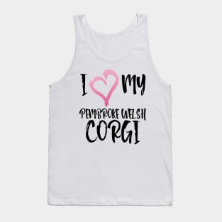 I Heart My Pembroke Welsh Corgi! Especially for Corgi Dog Lovers! Tank Top